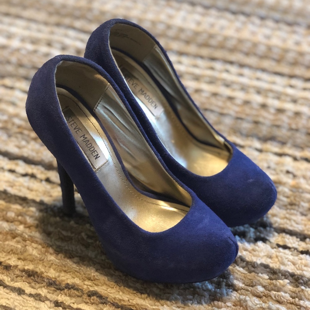 Blue Suede Heels